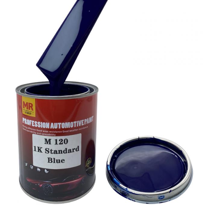 M120 1K Standard Bule Auto Veredelung Farben Feste Farbe Autofarbe Gute Haftung 1