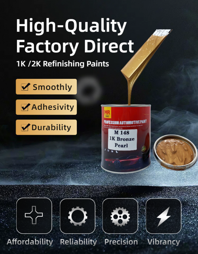M120 1K Standard Bule Auto Veredelung Farben Feste Farbe Autofarbe Gute Haftung 5