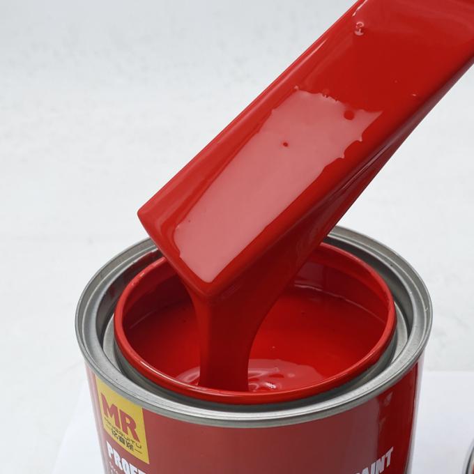 Διαφανές κόκκινο στερεό χρώμα 1K χρώμα αυτοκινήτου ανθεκτικό ακρυλικό επίχρισμα αυτοκινήτου 2