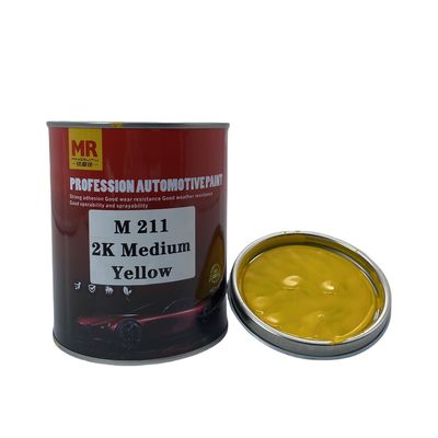 M211 Medium Yellow Car 2K Paint Automotive Refinish Coatings Weather Proof