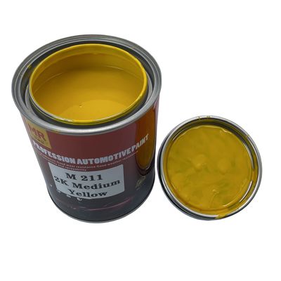 M211 Medium Yellow Car 2K Paint Automotive Refinish Coatings Weather Proof
