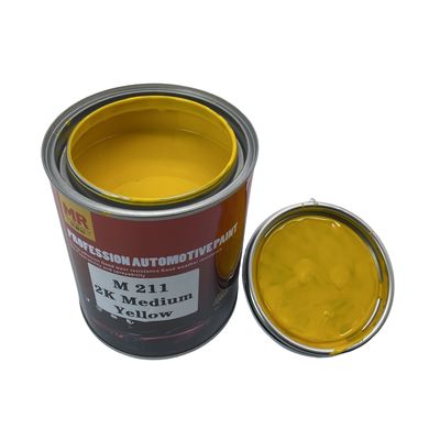 M211 Medium Yellow Car 2K Paint Automotive Refinish Coatings Weather Proof
