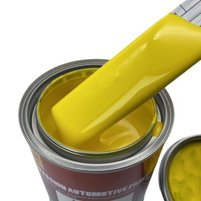 M209 Lemon Yellow 2 Pack Automotive Paint 2k Colour Paint For Car High Transparency