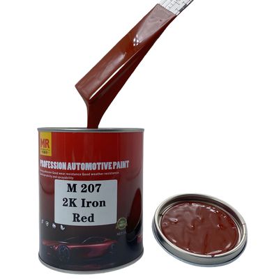 Customized M207 Iron Red 2K Car Paint Restoration Car Paint Strong Adhesion Free Samples