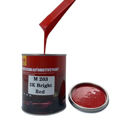 M203 Bright Red Automotive Paint Automotive 2K Paint Weather Resistance