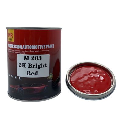 M203 Bright Red Automotive Paint Automotive 2K Paint Weather Resistance
