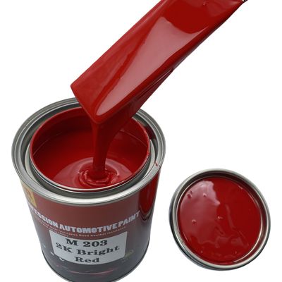 M203 Bright Red Automotive Paint Automotive 2K Paint Weather Resistance