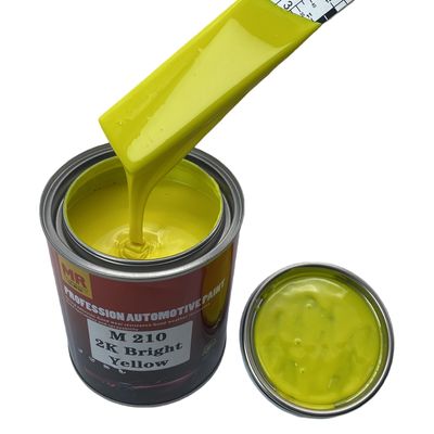 M210 Bright Yellow Automotive Paint 2K Acrylic Paint Weather Resistant