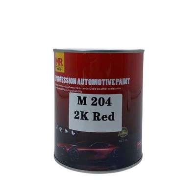 M204 2K Red Car Paint Repair Auto Color Paint 1L / 4L / 20L Package
