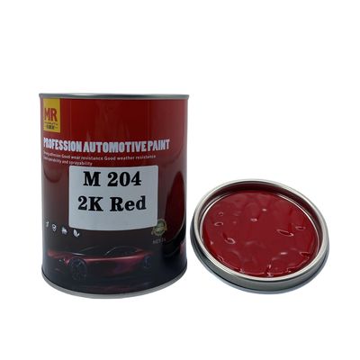 M204 2K Red Car Paint Repair Auto Color Paint 1L / 4L / 20L Package