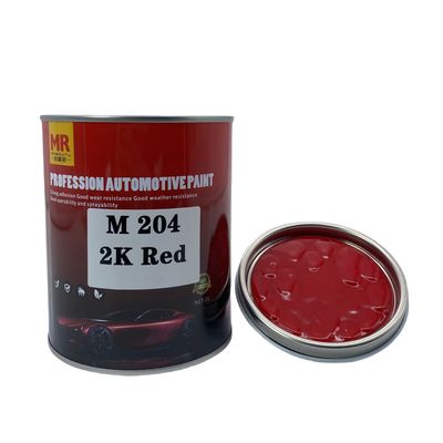 M204 2K Red Car Paint Repair Auto Color Paint 1L / 4L / 20L Package