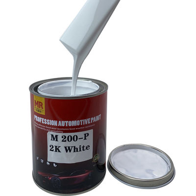 M200p 2K White Car Paint 2K Automotive Spray Paint Yellowing Resistance