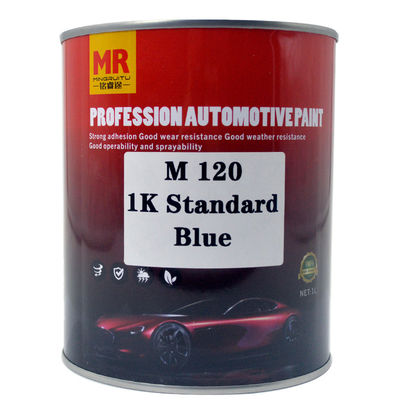 M120 1K Standard Bule Car Refinish Paints Solid Color Car Paint Good Adhesion