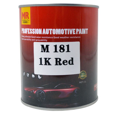 M181 1K Red Acrylic Lacquer Automotive Paint Car Touch Up Paint Chemical Resistance