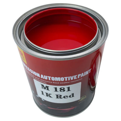 M181 1K Red Acrylic Lacquer Automotive Paint Car Touch Up Paint Chemical Resistance