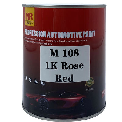 M108 Rose Red 1K Refinish Car Paint Protection Car Body Coating Good Adhesion