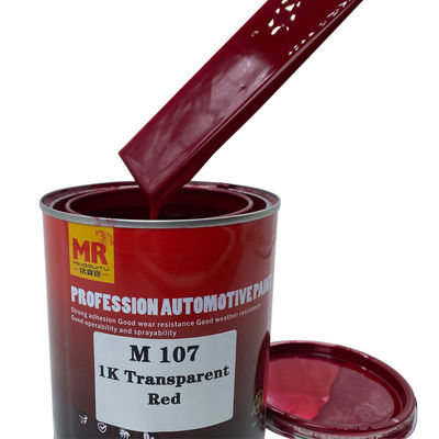 M107 1K Transparent Red Auto Colour Paint Solid Color Auto Paint High Durability