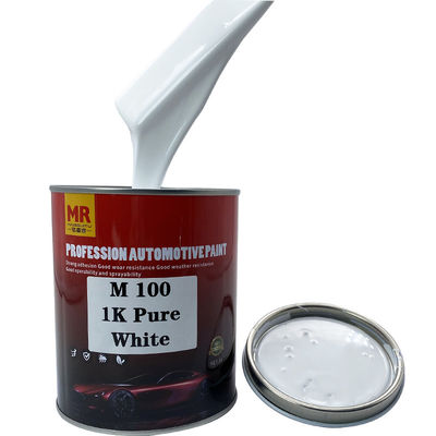 M100 Pure White Car Paint 1k Basecoat Car Paint Yellowing Resistance
