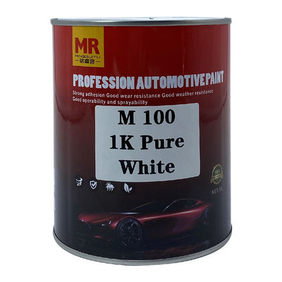 M100 Pure White Car Paint 1k Basecoat Car Paint Yellowing Resistance