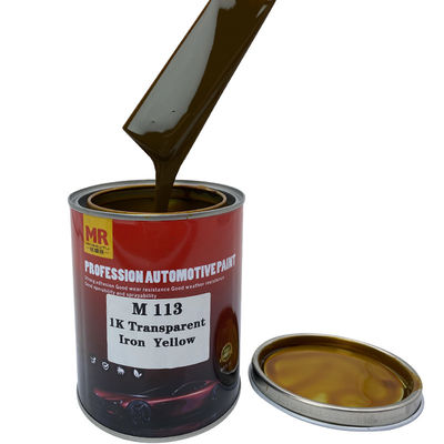 M113 Transparent Iron Yellow 1K Auto Metallic Paint Metal Primer Heat Resistant