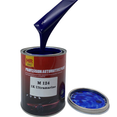 M124 1K Ultramarine Car Paint Good Adhesion Matte Black Car Paint
