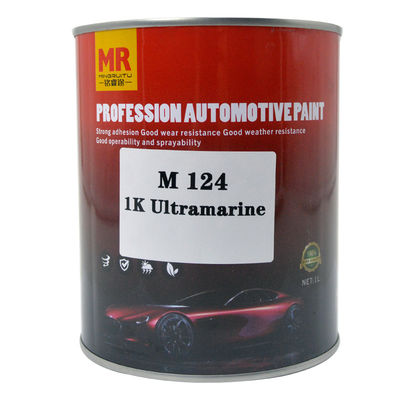 M124 1K Ultramarine Car Paint Good Adhesion Matte Black Car Paint