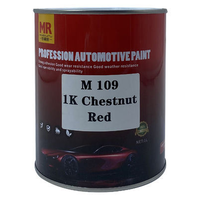 M109 Chestnut Red 1K Car Paint Customized Acrylic Resin Car Colour Paint