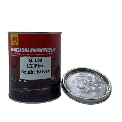 M133 1K Fine Bright Silver Car Paint Auto Refinish Paint Good Adhesion