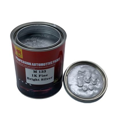 M133 1K Fine Bright Silver Car Paint Auto Refinish Paint Good Adhesion