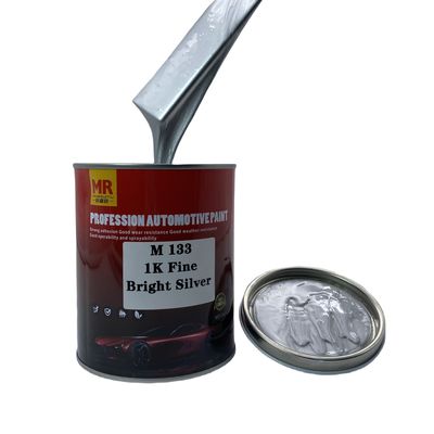 M133 1K Fine Bright Silver Car Paint Auto Refinish Paint Good Adhesion