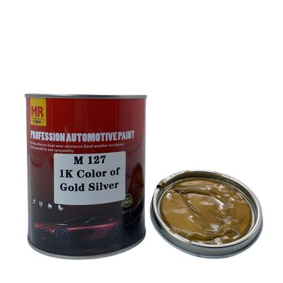 M127 1K Gold Silver Metallic Automotive Paint Car Colour Paint Strong Adhesion