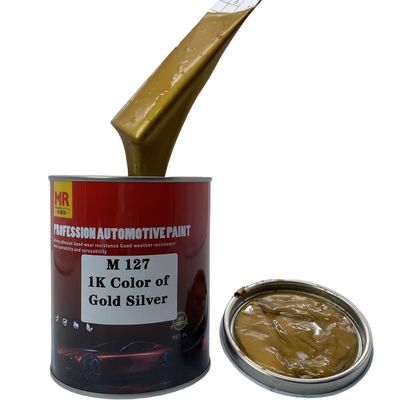 M127 1K Gold Silver Metallic Automotive Paint Car Colour Paint Strong Adhesion