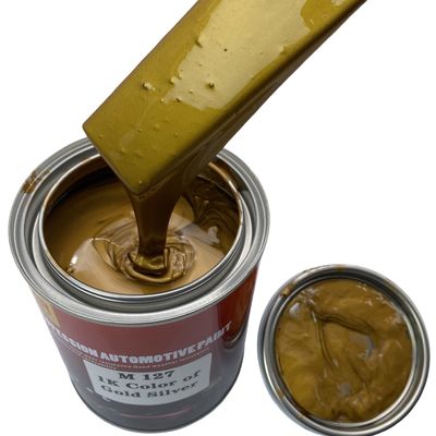 M127 1K Gold Silver Metallic Automotive Paint Car Colour Paint Strong Adhesion