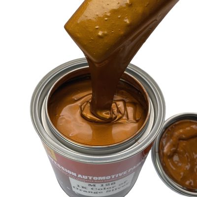 M126 1K Orange Silver Spray Paint For Car Metallic Silver Auto Paint High Coverage