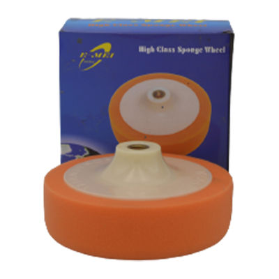 Round Foam 6 Inch Car Buffing Sponge Car Polisher Sponge 50 Grit