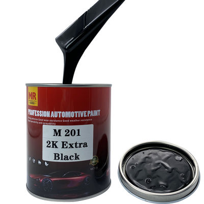 M201 2K Extra Black Automotive Mixing Paint Deep Black High Coverage Solvent Based Color Concentrate