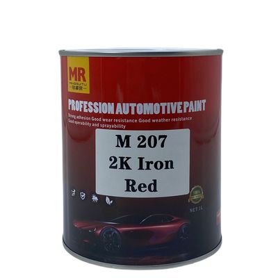M207 2K Iron Red Automotive Refinish Paint High Coverage Opaque Dark Red Colorant