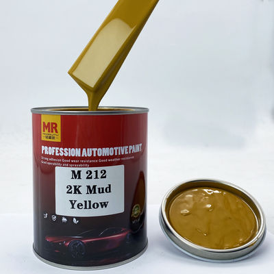 M212 2K Mud Yellow Automotive Refinish Paint Opaque Reddish Dark Yellow High Coverage Colorant