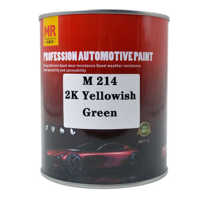 M214 2K Yellowish Green Automotive Refinish Paint Vibrant Green with Yellow Tone Colorant