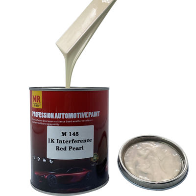 M145 1K Interference Red Pearl Automotive Basecoat Color Shifting Red Purple Green Pearl