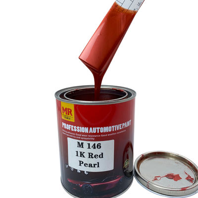 M146 1K Red Pearl Automotive Basecoat Warm Tone Yellowish Red Pearl