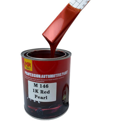 M146 1K Red Pearl Automotive Basecoat Warm Tone Yellowish Red Pearl