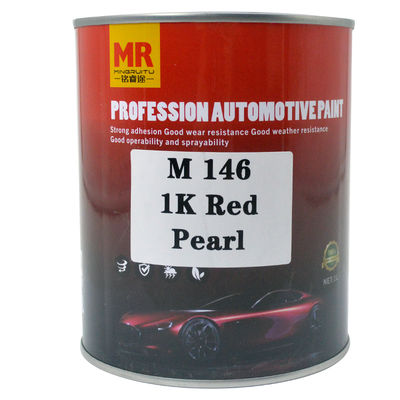 M146 1K Red Pearl Automotive Basecoat Warm Tone Yellowish Red Pearl