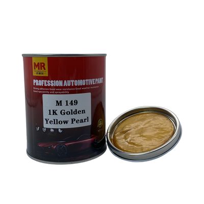 M149 1K Golden Yellow Pearl Automotive Basecoat High Chroma Yellow Pearl
