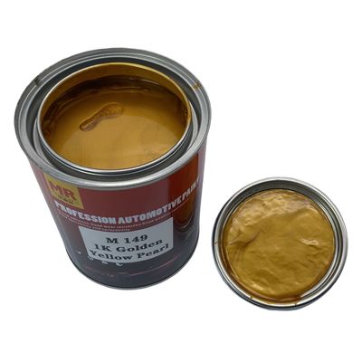 M149 1K Golden Yellow Pearl Automotive Basecoat High Chroma Yellow Pearl