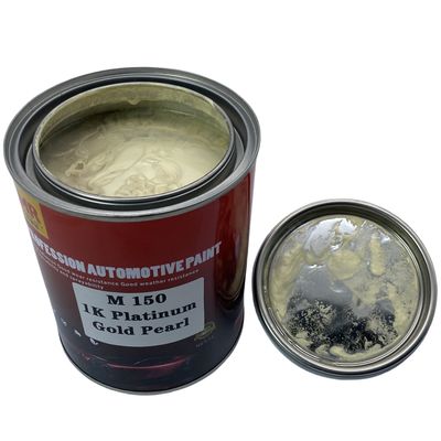 M150 1K Platinum Gold Pearl Automotive Basecoat Multi Angle Gold Metallic