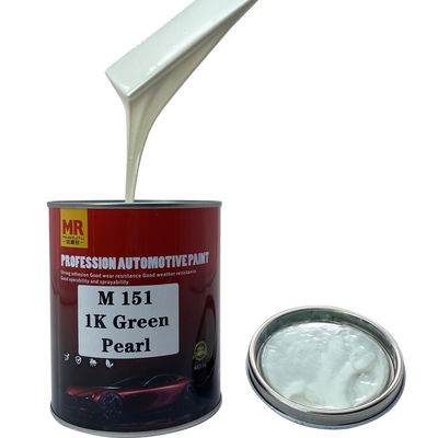 M151 1K Green Pearl Automotive Basecoat Yellow Green to Gray Red Color Shift Pearl