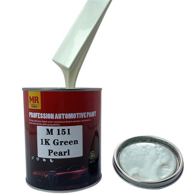M151 1K Green Pearl Automotive Basecoat Yellow Green to Gray Red Color Shift Pearl