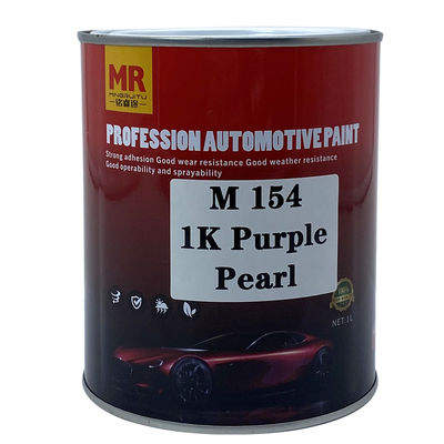 M154 1K Purple Pearl Automotive Basecoat Multi Angle Purple To Red Yellow Mist Effect