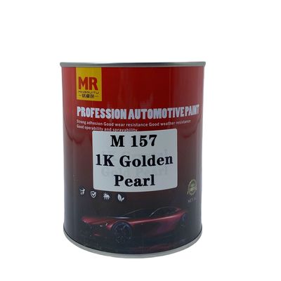M157 1K Golden Pearl Automotive Basecoat Warm Gold to White Color Transition
